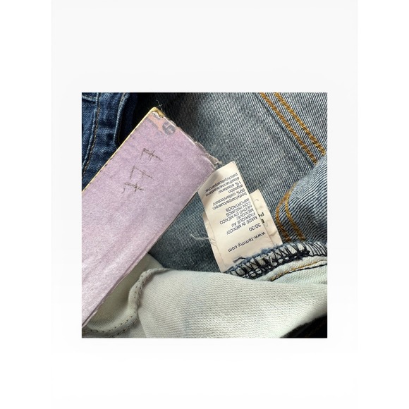 Tommy Hilfiger Denim Mens Straight Leg Dark Wash Jeans 30x30 Stretch Blue - Picture 5 of 9